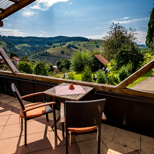 Terrasse  - genie&szlig;en Sie hier unser leckeres Landfr&uuml;hst&uuml;ck  zubuchbar f&uuml;r Ferienwohnungs&auml;ste 12,00� /Person 